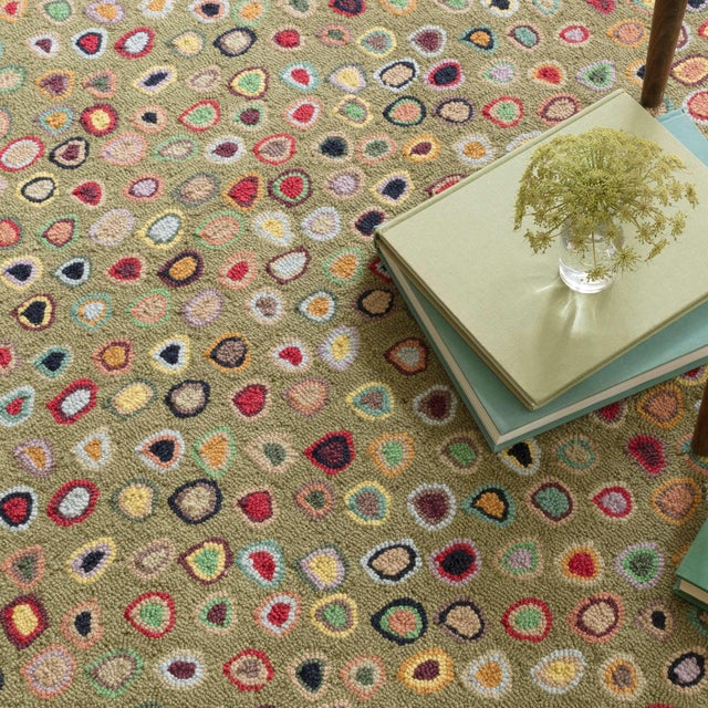 Contemporary Dash & Albert by Annie Selke Cat's Paw Sage Micro Hooked Wool Rug, 3' x 5' For Sale - Image 3 of 6