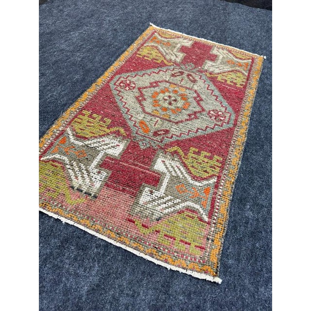 Early 21st Century Turkish Yastik Rug 1'8" x 2'11" For Sale - Image 5 of 5