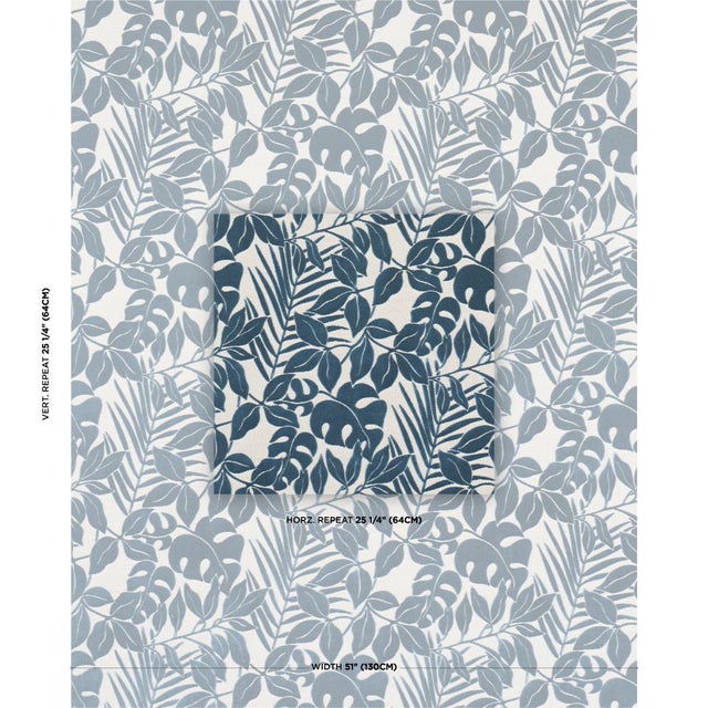 Miramar Indoor/Outdoor Velvet makes a splash with its graphic silhouettes of exotic leaves and fern fronds. A medium-scale...