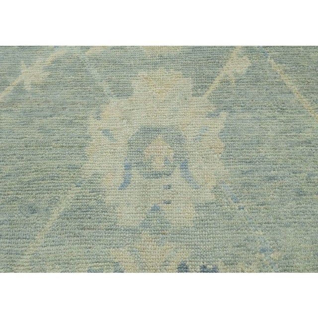 Turkish Oushak Rug 9'10" x 14' #18526 For Sale In Houston - Image 6 of 8