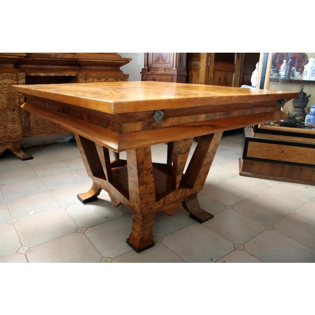 Brown Art Deco Table for Minister Botta, Rome, Italy, 1933 For Sale - Image 8 of 17