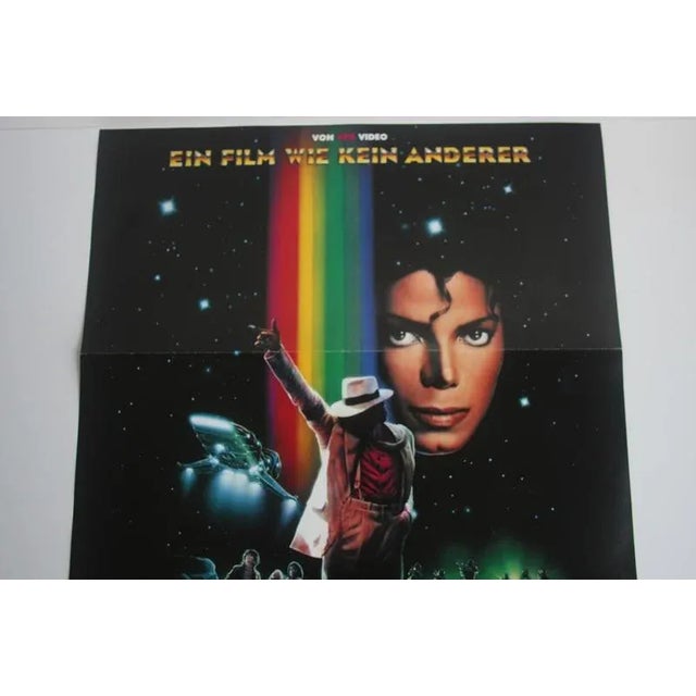 Movie poster for the legendary musical Moonwalker. The poster is in the German version with the inscription "Ein Film wie...