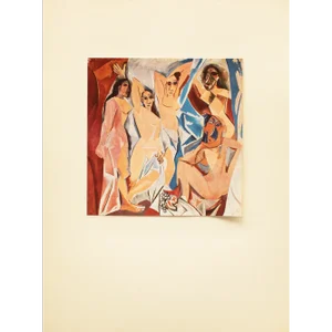 1960s After Pablo Picasso "The Young Ladies of Avignon", Period Cubist Full-Color Print