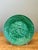Green Vintage French Majolica Leaf Design Plate For Sale - Image 8 of 12