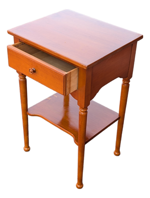 Mid-Century Whitney Furniture Maple Single Drawer Side Table