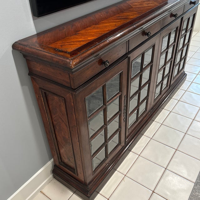 Traditional Theodore Alexander Buffet / Console Cabinet For Sale - Image 3 of 8