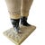 Paper Vintage Large-Scale Primitive Folk Art Snowman Figurines by Cody Foster - Set of 3 For Sale - Image 7 of 18