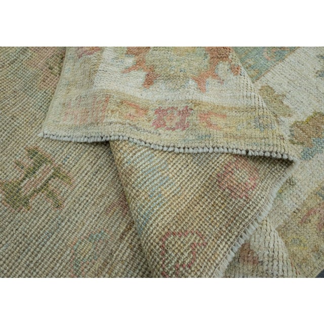 Textile Turkish Oushak Rug 5'4" x 9'4" #18531 For Sale - Image 7 of 8
