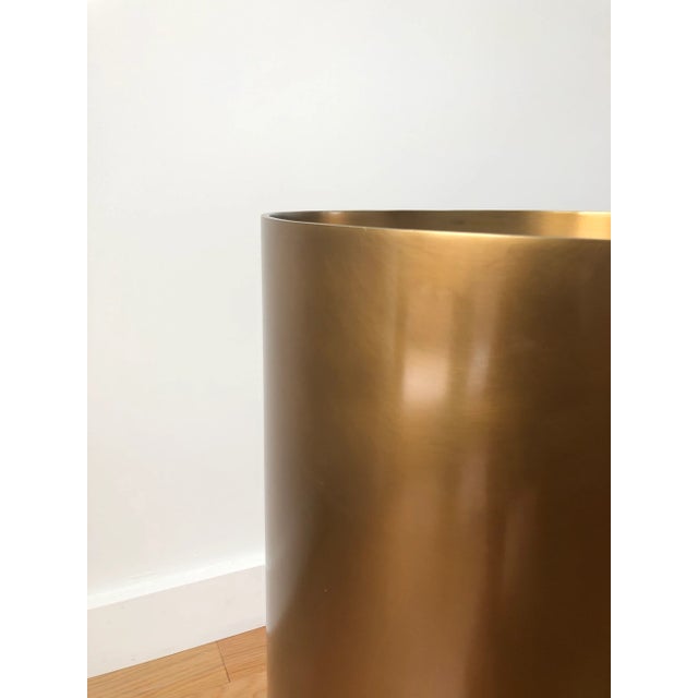 2010s Designer Contemporary Bronze-Finished Alta Side Table For Sale - Image 5 of 7