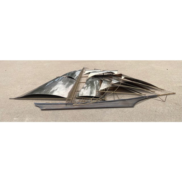 Vintage Brutalist Jere Style Ship Wall Art For Sale - Image 10 of 10