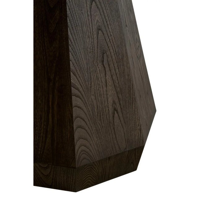 Coulter Round Brown Ash Dining Table For Sale - Image 4 of 4