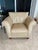 Italsofa by Natuzzi Beige Leather Arm Chair For Sale - Image 9 of 16