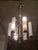 Silver Art Deco Brass & Nickel Chandelier For Sale - Image 8 of 9