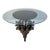 Late 20th Century Unique Hippocampus Glass Top Dining Table For Sale