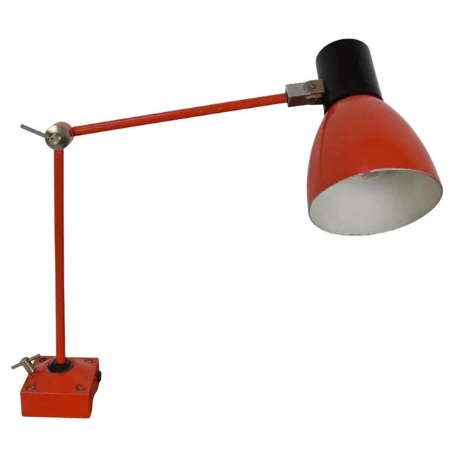 Adjustable Industrial Table Lamp, Czechoslovakia,1960s For Sale - Image 13 of 13