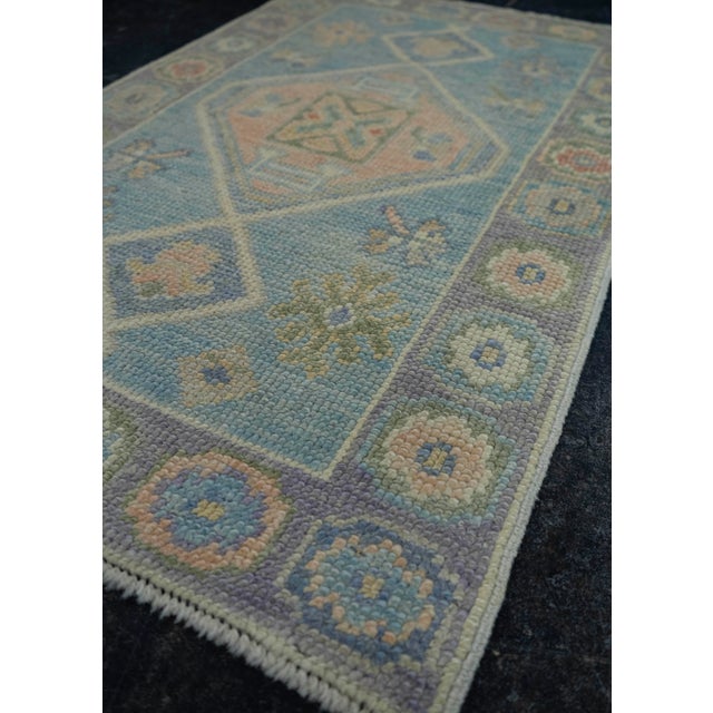Turkish Turkish Oushak Rug 2' x 3'3" #19539 For Sale - Image 3 of 8
