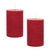 2020s FIA Wick Red Pillar Candle (Set of 2) For Sale - Image 5 of 5
