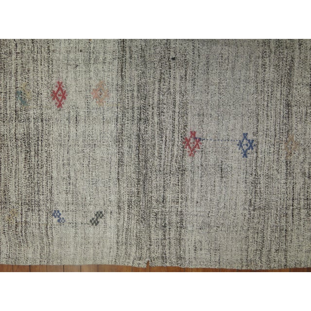 Gray Bohemian Turkish Kilim For Sale - Image 4 of 6