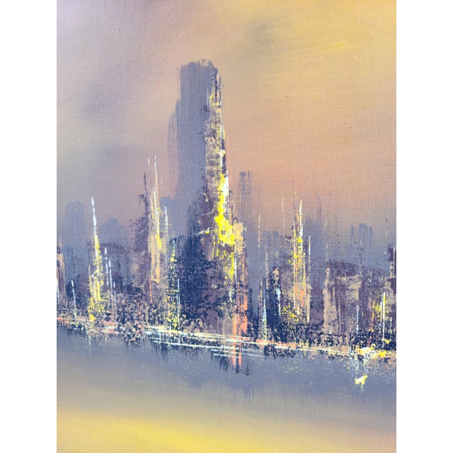 R. Styles Framed Oil on Canvas Abstract Landscape For Sale In San Antonio - Image 6 of 7