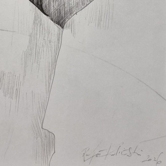 Early 21st Century Rafal Kolinski, Faces, Portrait, 2026, Ink Drawing on Paper For Sale - Image 5 of 8