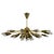 28-Light Brass Sputnik Chandelierby Kamenický Šenov, Czechoslovakia, 1970s For Sale - Image 17 of 17