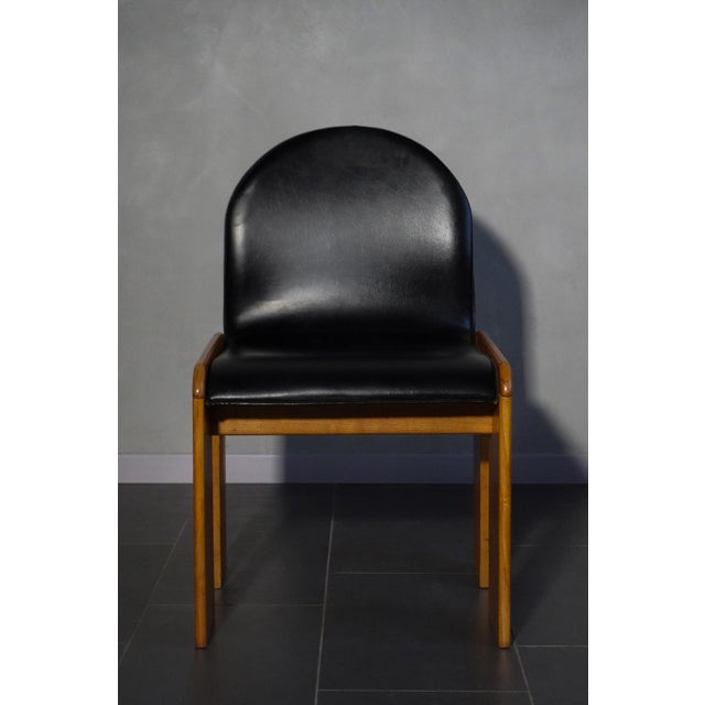Black Chairs attributed to Afra and Tobia Scarpa, 1960s, Set of 4 For Sale - Image 8 of 18