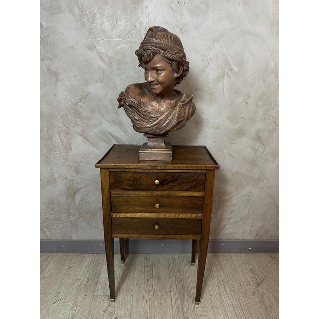 After Jean-Baptiste Carpeaux, Bust, Early 20th Century, Terracotta For Sale - Image 11 of 12