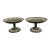 Mid 20th Century Celadon Sage Green Wedgwood Grapevine Jasperware Pair of Compotes - a Pair For Sale