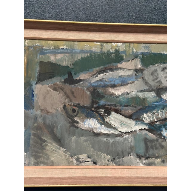 Kenny Wenkel, Fish Supper, 1960, Oil on Canvas For Sale - Image 16 of 17
