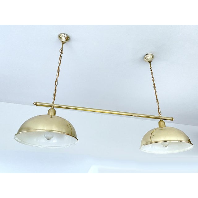 Large Vintage Pendant Light in Brass from Honsel, 1960s For Sale - Image 12 of 18