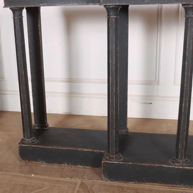 English Painted Beech Console Table, 1920s For Sale - Image 4 of 12