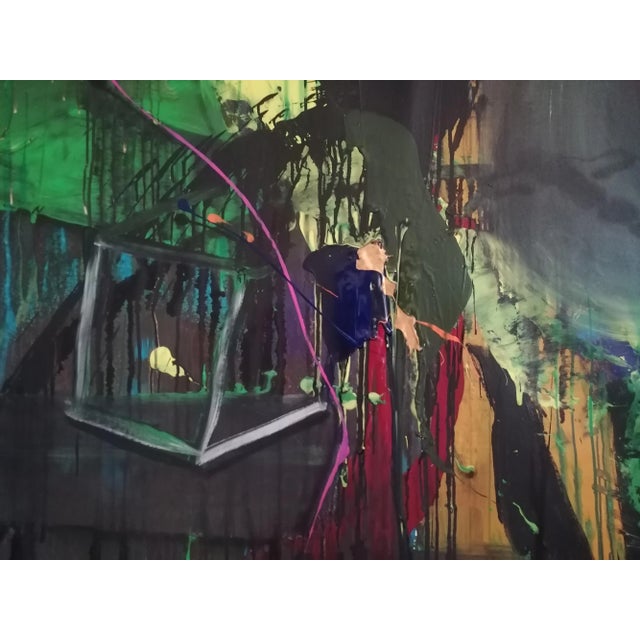 Plastic Stefano Mazzolini, Urepen, 2023, Mixed Media on Canvas For Sale - Image 7 of 13