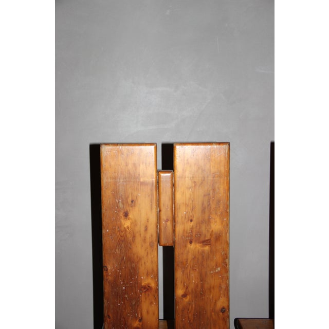 Brutalist Set of Brutalist Totem Chairs, 1970s For Sale - Image 3 of 8
