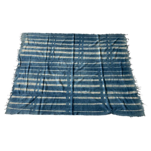 African Mali indigo textile circa 1950. Handwoven, vegetable dyed cotton. We only select the best. This soft textile was...