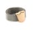 Mid 20th Century Tous 18k Gold & Stainless Tulip Charm Mesh Flex Band Ring Size 6 For Sale - Image 4 of 6