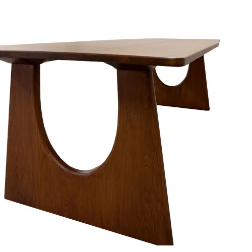 Modern Solid Beech Tree Dining Table For Sale - Image 3 of 7