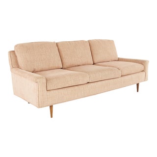 Milo Baughman for Thayer Coggin Style Mid Century Sofa With New Upholstery For Sale