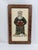 Charming collection of five vintage framed Santa Claus artworks in the tradition of early American theorem and primitive...
