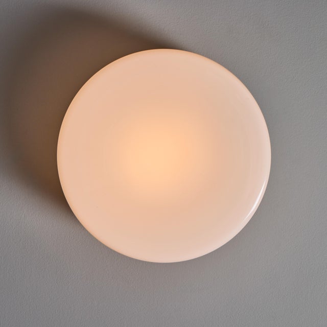 1950s Idman Model #80114 Glass Flush Mount Attributed to Paavo Tynell For Sale - Image 10 of 12