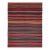 1950s Vintage Bidjar Persian Kilim in Red With Multicolor Stripes, From Rug & Kilim - 4'8''x6' For Sale