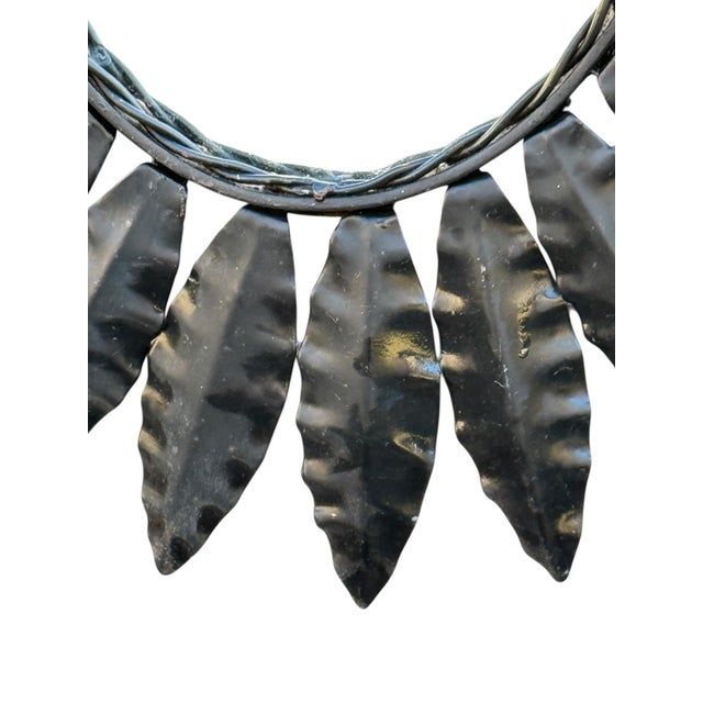 Magnificent 1960s iron sunburst mirror. Handcrafted in the South of France. Bring a retro touch to your interior with this...