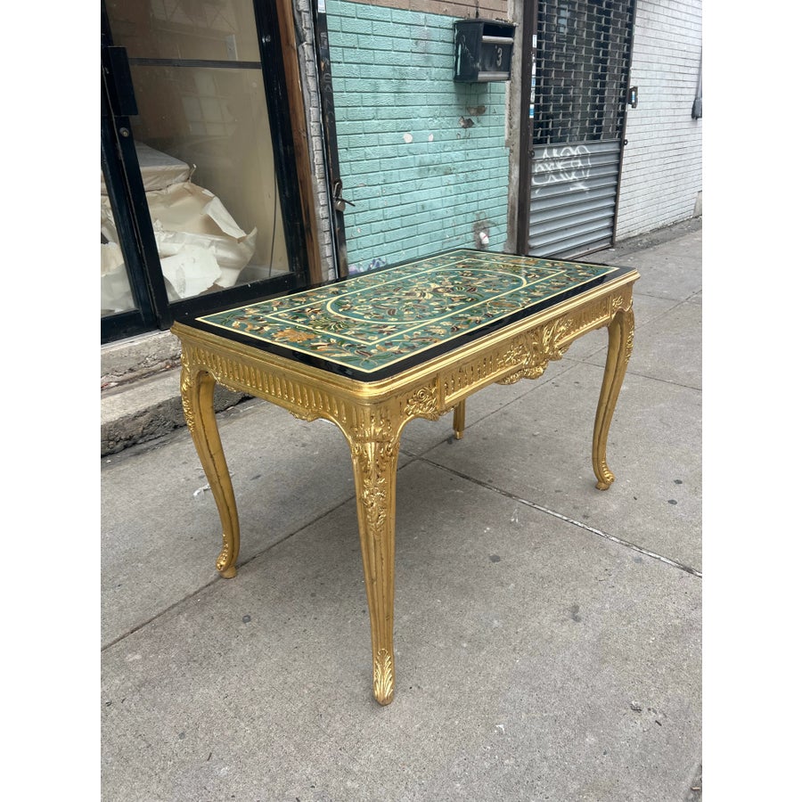 1960s Neoclassical Style Italian Scagliola Table | Chairish