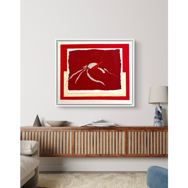 Mid-Century Modern Barbara Beck 1971 Mid Century Modern Screen Print on Paper - Unframed For Sale - Image 3 of 11