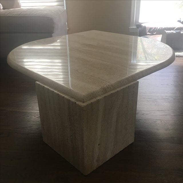 Solid Beige Marble Coffee Table Chairish