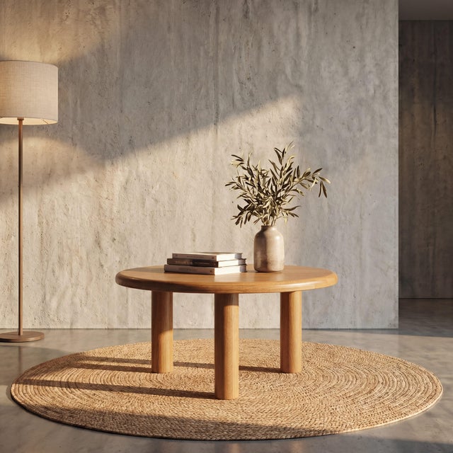 Spanish Solid Oak Brutalist Dining Table, 1970s For Sale - Image 6 of 10