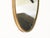 Vintage Oval Mirror in Brass by Gio Ponti, Italy, 1950s For Sale - Image 6 of 10