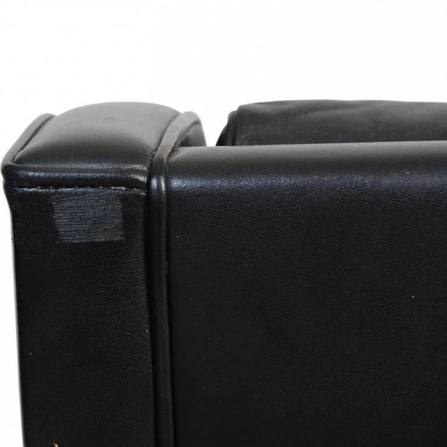 2431 Lounge Chair in Black Leather by Børge Mogensen, 1980s For Sale - Image 16 of 18