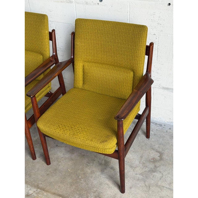 In Style of Arne Vodder Rosewood Set of 2 Model 341 Lounge Chairs Sibast Denmark Mid-Century Modern 1960s For Sale - Image 9 of 10