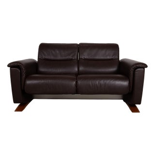 Panorama 2-Seater Sofa in Brown Leather from Stressless For Sale