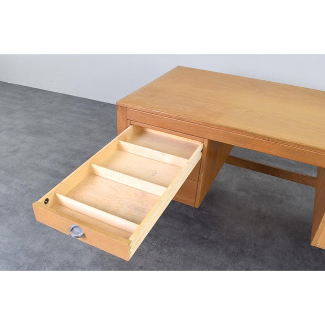 Mid-Century Oak Desk by Chr. Rasmussen for Randers Møbelfabrik, 1970s For Sale - Image 17 of 18